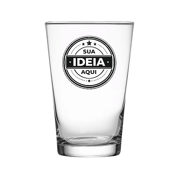 CALDERETA CHOPP VIDRO 350ML - IMPRESSÃO EM UMA COR