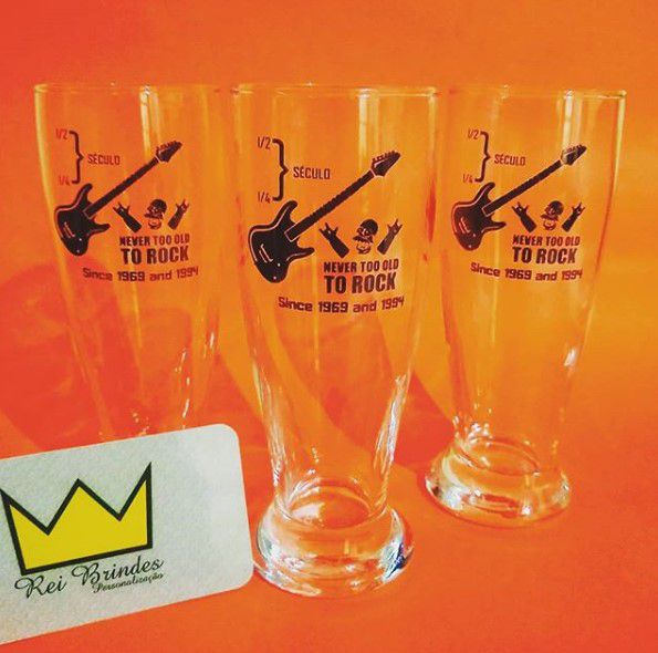 TULIPA DE CHOPP VIDRO 200ML - IMPRESSÃO EM UMA COR