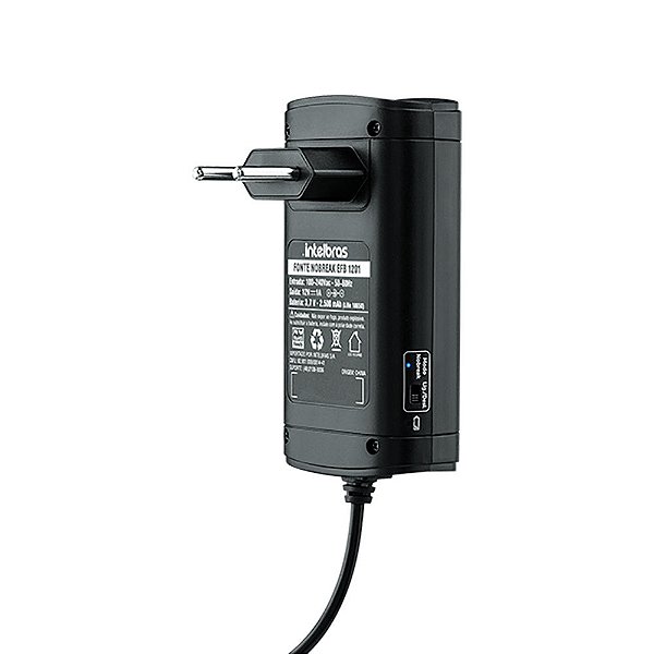 FONTE NOBREAK 12V 1A EFB 1201 COM BATERIA- INTELBRAS