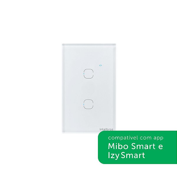 Interruptor Smart Wi-fi Touch 2 Teclas Ews 1002 Intelbras