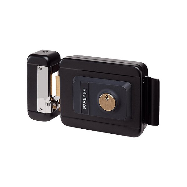 FECHADURA ELÉTRICA DE CILINDRO FIXO FX 2000 PRETA - INTELBRAS