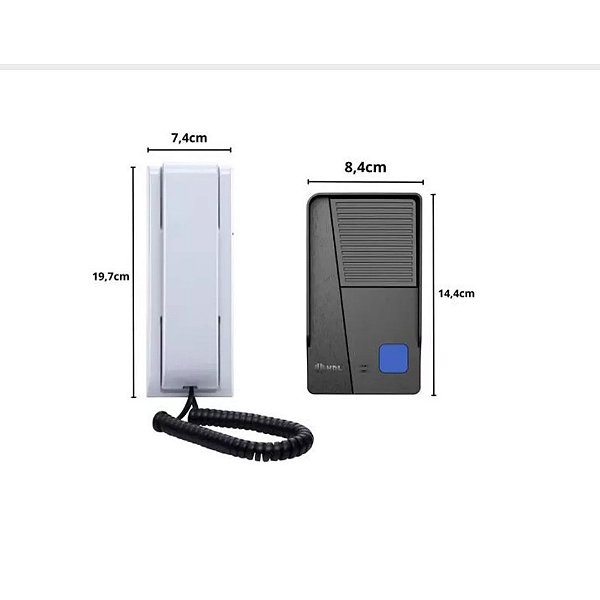 Interfone HDL Eletronico Áudio Class C/ Az-s01 Branco