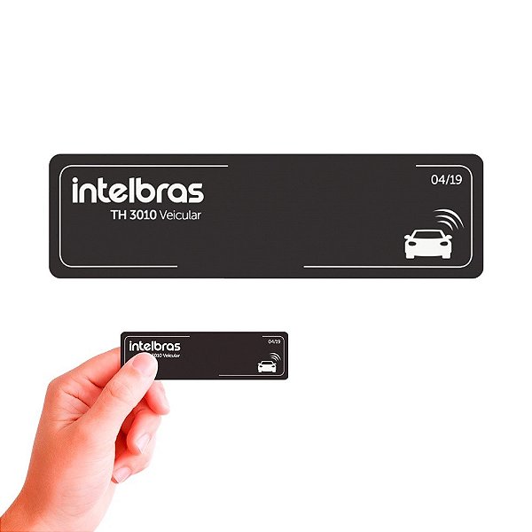 Etiqueta Veicular Adesiva Th 3010 Rfid 900mhz Intelbras Acionamento Novo