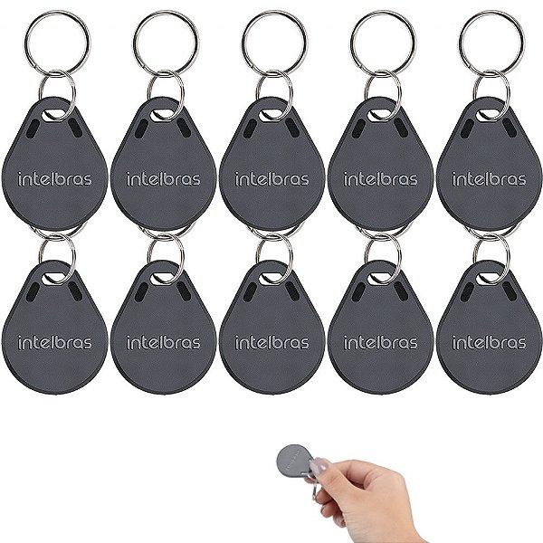 Kit 10 Chaveiros Proximidade Tag Rfid 13,56mhz Th 1000 Mf Intelbras Novo