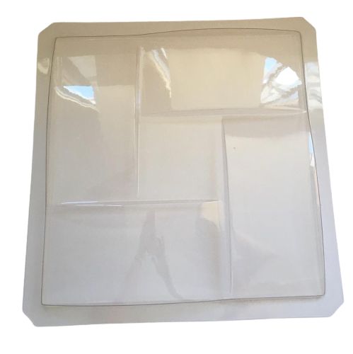 Forma 72 - Plástico Transparente 1.6mm Gesso/Cimento - Trançadão 39 x 39 cm