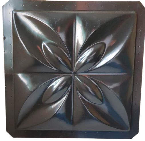 Forma 41 - ABS Preto 1.8 mm Gesso/Cimento - Flor do Oriente 31,5 x 31,5 cm