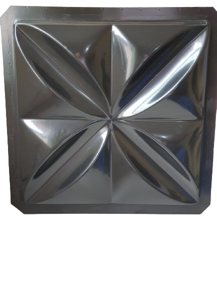 Forma 02 - ABS Preto 1,8mm Gesso/Cimento - Pétalas 34.5 x 34,5 cm
