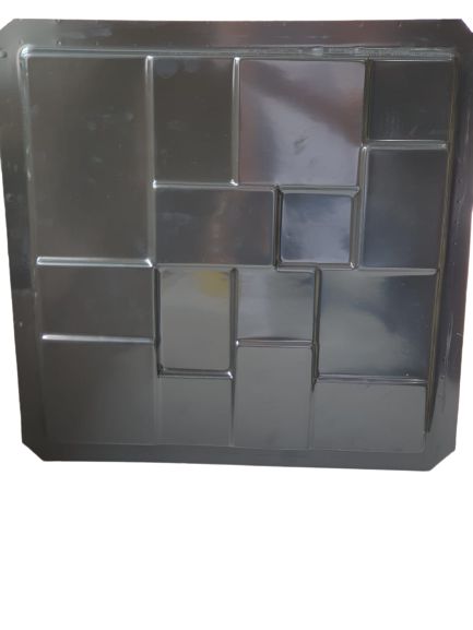 Forma 04 - ABS Preto 1,8mm Gesso/Cimento - Geometrico 39 x 39 cm