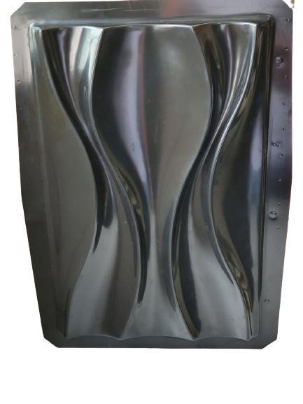 Forma 08 - ABS Preto 1,8mm Gesso/Cimento - Dunas 29 x 43,5 cm
