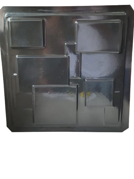 Forma 11 - ABS Preto 1,8mm Gesso/Cimento - Quadratto 39,5 x 39,5 cm