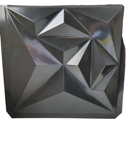 Forma 34 - ABS Preto 1,8mm Gesso/Cimento - Diamond 38,5 x 38,5 cm