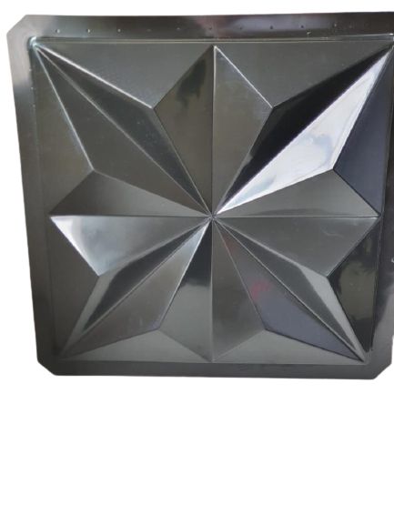 Forma 40 - ABS Preto 1,8mm Gesso/Cimento - Ester 38 x 38 cm