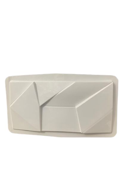Forma - Plástico Especial 1,6mm Gesso/Cimento - Abstrata 50 x 25 cm
