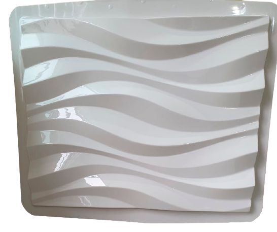 Forma 153 - Plástico Especial 1,6mm Gesso/Cimento - Ondas 50 x 40 cm