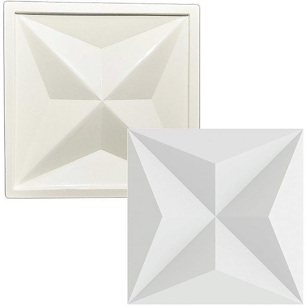 Forma 09 - Plástico Especial 1,6mm Gesso/Cimento - Cullinas 39,5 x 39,5 cm