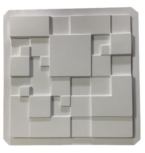Forma 56 - Plástico Especial 1,6mm Gesso/Cimento - Metropole 39,5 x 39,5 cm