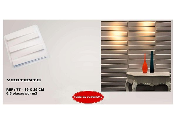 Forma 77 - Plástico Especial 1,6mm Gesso/Cimento - Vertente 39 x 39 cm