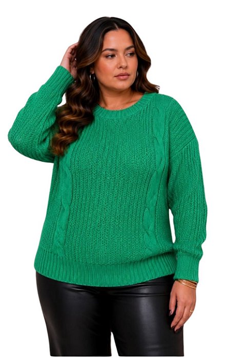 Blusa Plus Pipoca Tranças