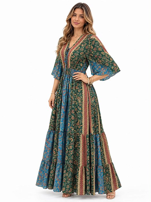 Vestido Longo Indiano