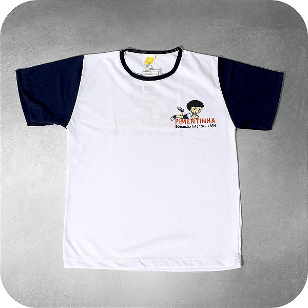 Camiseta Tradicional Branca - Colégio Pimentinha