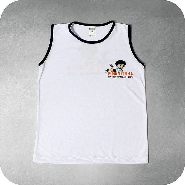 Camiseta Tradicional Branca - Colégio Pimentinha