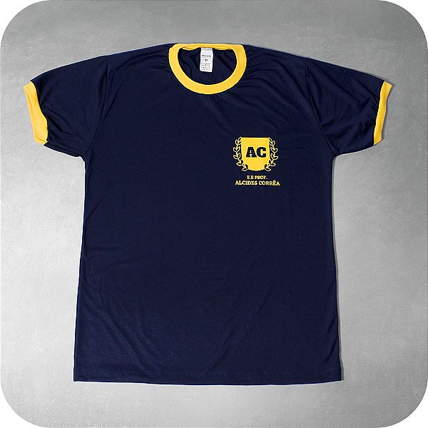 Camiseta Tradicional Marinho - Colégio Alcides Corrêa