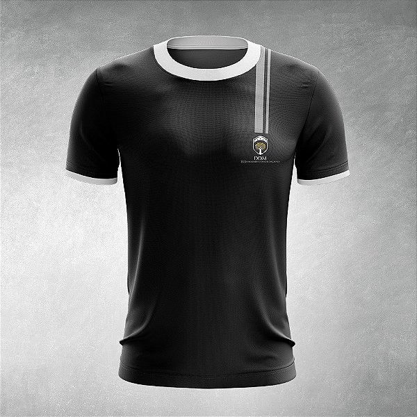 Camiseta Tradicional Preta - EE Dom Alberto José Gonçalves