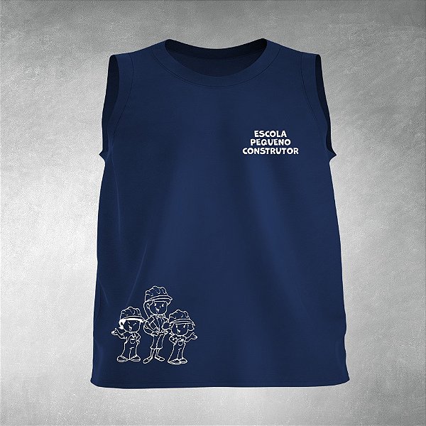 Camiseta Sem Manga - Escola Pequeno Construtor