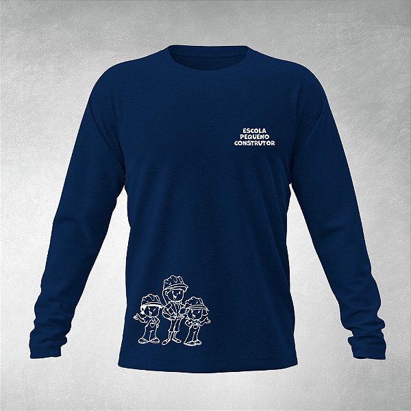 Camiseta Manga Longa - Escola Pequeno Construtor