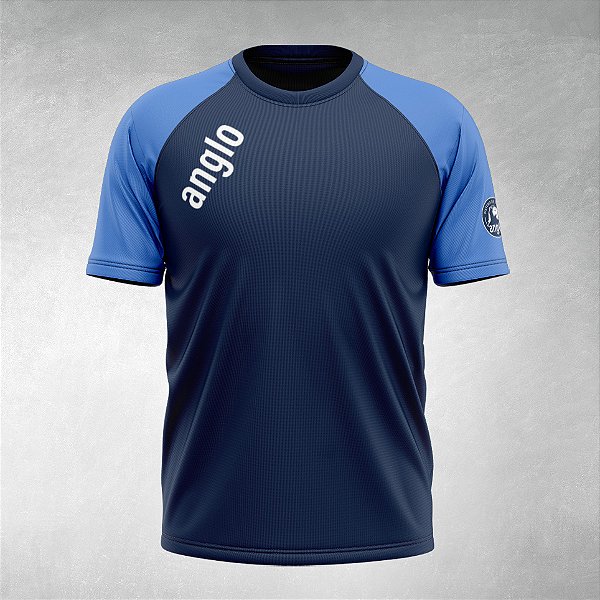 Camiseta Tradicional Marinho Sistema de Ensino Anglo - Pradópolis