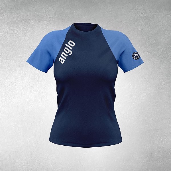 Camiseta Baby-Look Marinho Sistema de Ensino Anglo - Pradópolis