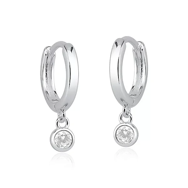 Argola Pingente Prata 925