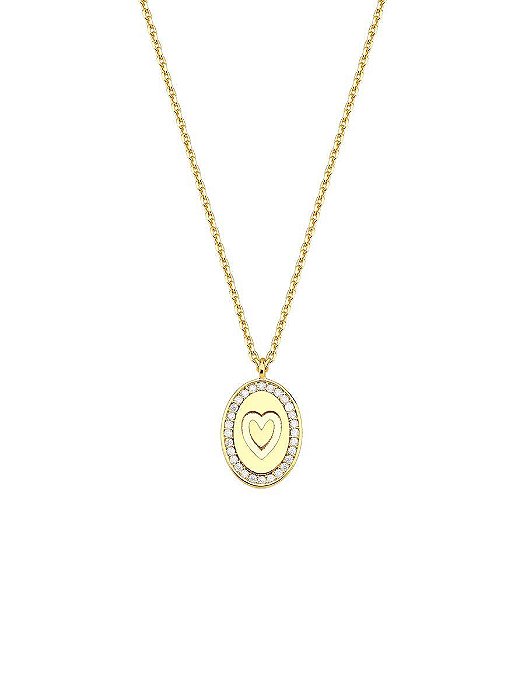 Colar Medalha Heart