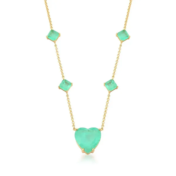 Colar Turmalina Heart