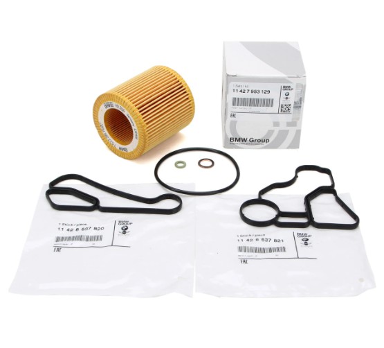Filtro de óleo do motor e junta de vedação para N50 N52 N53 N54 N55