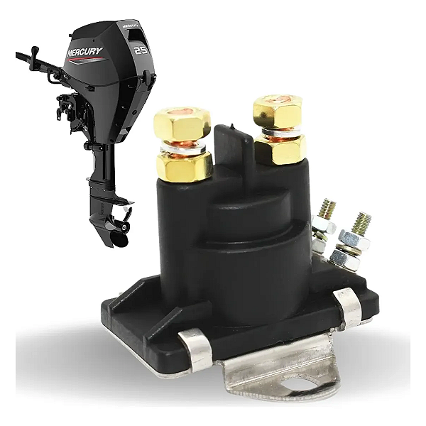 Rele Solenoide Partida Motor Popa Mercury 25 A 50hp 2t / 4t Adicionar aos favoritos R$ 192