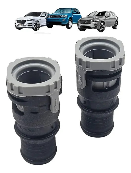 2 Conector Mangueira Ar Quente Freelander 2 / Volvo Xc60