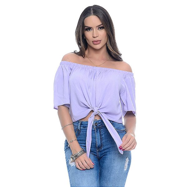 blusa lavanda feminina