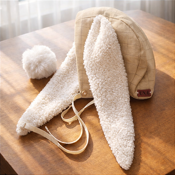 Conjunto Touca Rabbit e rabinho