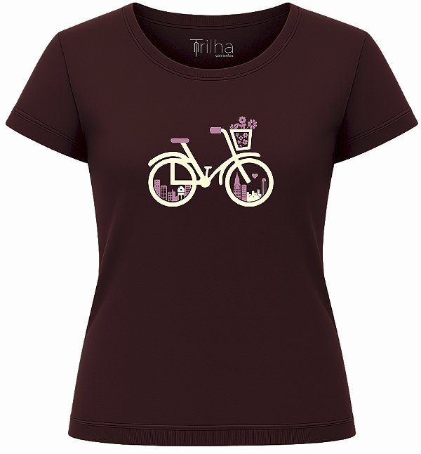 Camiseta Feminina Bike na cidade