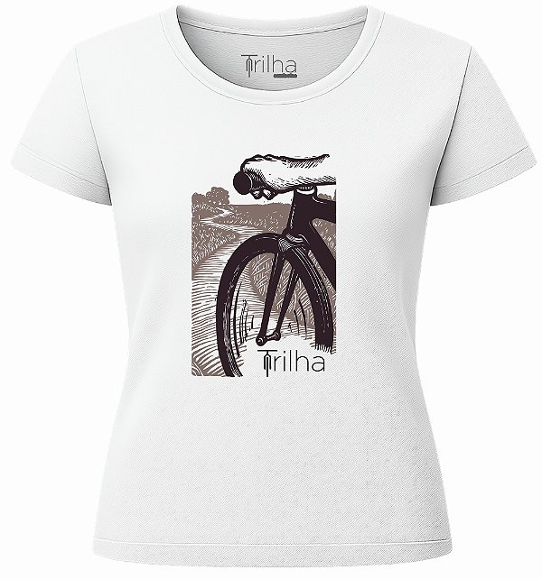 Camiseta Feminina Bike na trilha