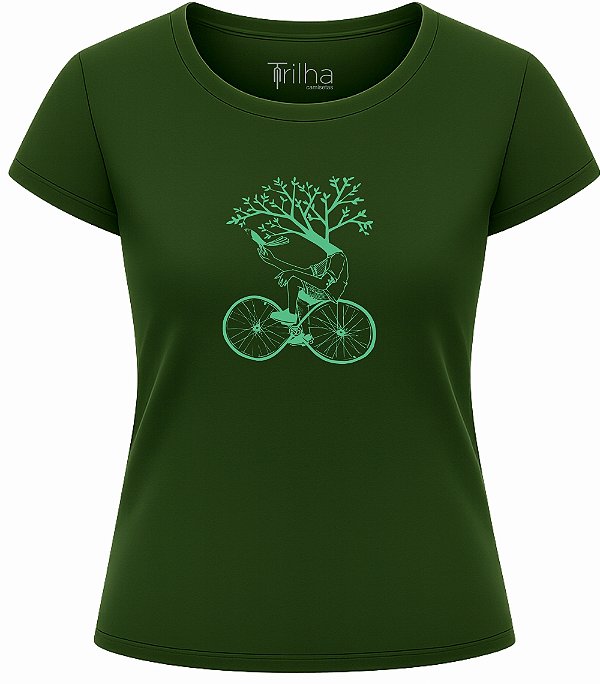 Camiseta Feminina Bike natureza infinita