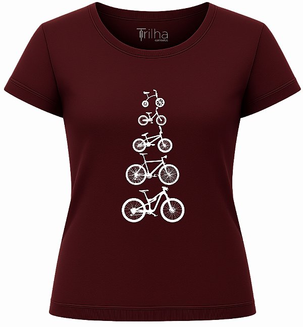 Camiseta Feminina Minhas bicicletas