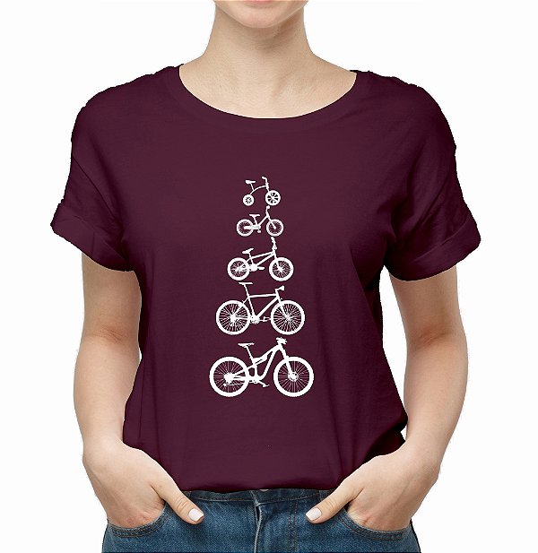 Camiseta Feminina Minhas bicicletas