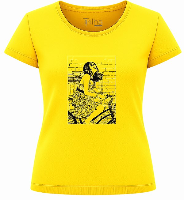 Camiseta Feminina Prazer de pedalar