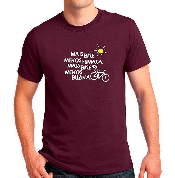 Camiseta Masculino Mais bike, menos fumaça