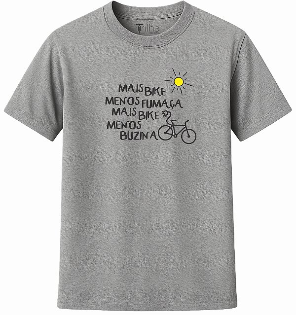 Camiseta Masculino Mais bike, menos fumaça