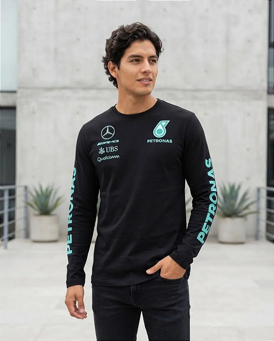 Camisa F1 Manga Longa Mercedes Petronas Eclipse