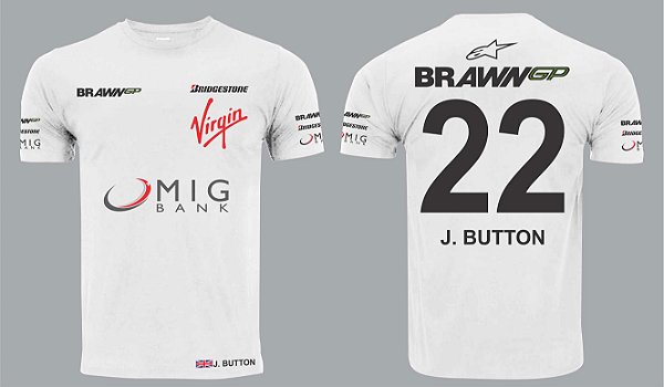 Camisa Brawn Jenson Button 2009