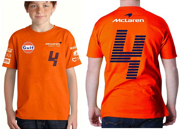 Camisa Infantil Mclaren Lando Norris 2021